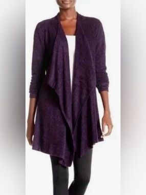Barefoot Dreams Bamboo Chic Lite “Calypso” Wrap Cardigan with waterfall front